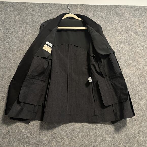 Brunello Cucinelli Blazer Womens 38 US 2 Black Gray Evening Tuxedo Wool Silk - Picture 4 of 12